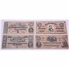 Image 1 : Lot of 4x Confederate States of American $5, $10, $50 & $100 Bank Notes(replica play money)
