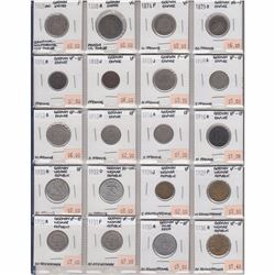 Mixed page of 20x  German Empire coins-Oldest date 1805