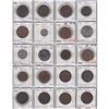 Image 1 : Mixed page of  20x Great Britain  coins-Oldest Date 1862
