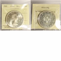 1964 Silver Dollar Commemorative ICCS Certified MS-64