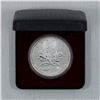 Image 1 : 1908-1998 Anniversary Privy Mark 1oz. Silver Maple Leaf. Coin comes encapsulated with display box. (