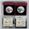 Image 1 : RCM lot of 2x  2015 $20 Fine Silver coin Big Horn Sheep and the Majestic Elk (Tax Exempt). 2pcs
