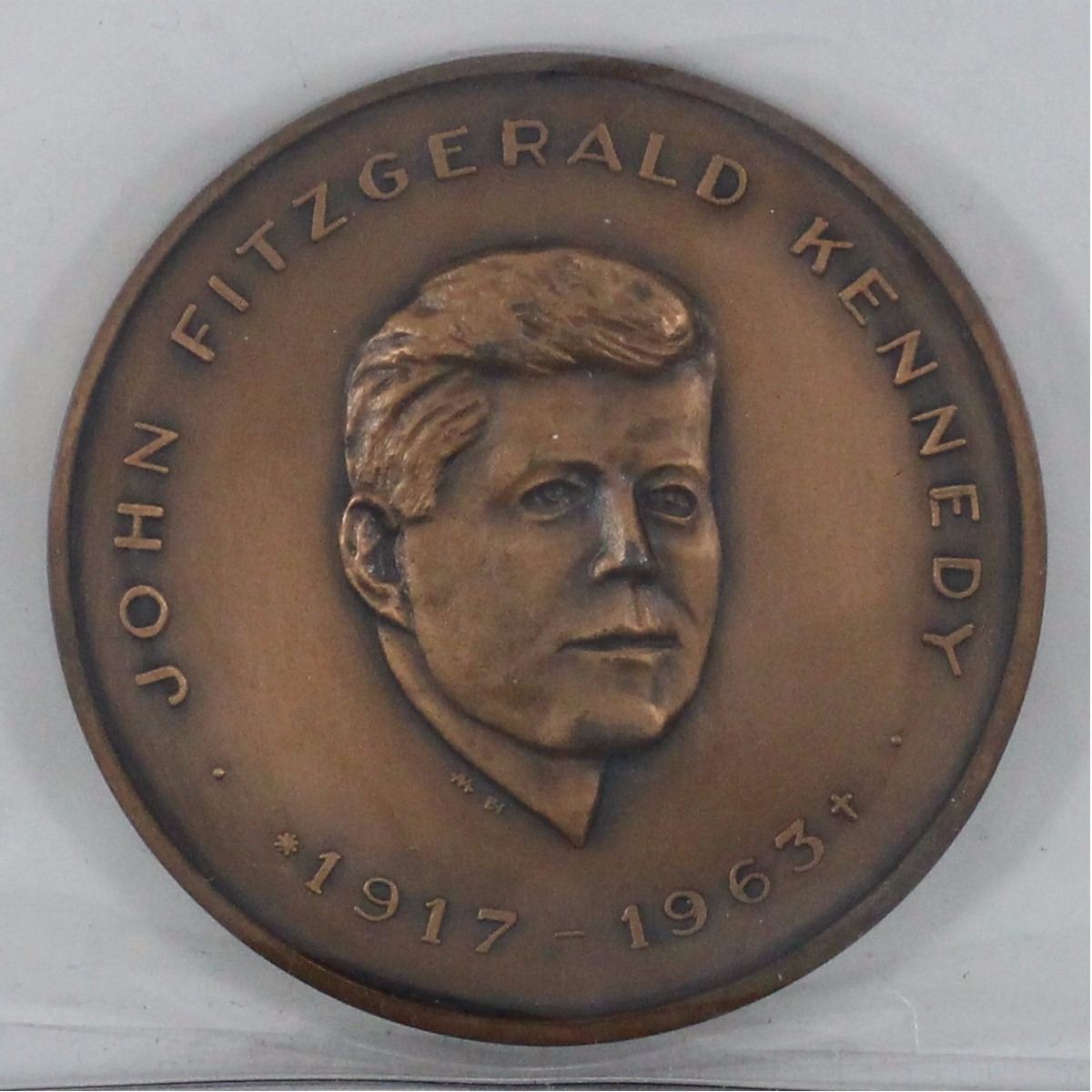 19171963 John F. Kennedy Memorial Bronze Copper colouRed Medal