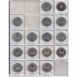 Lot of 16x World War II Town of Gander Aviation Dollar Tokens . You will receive the following dates