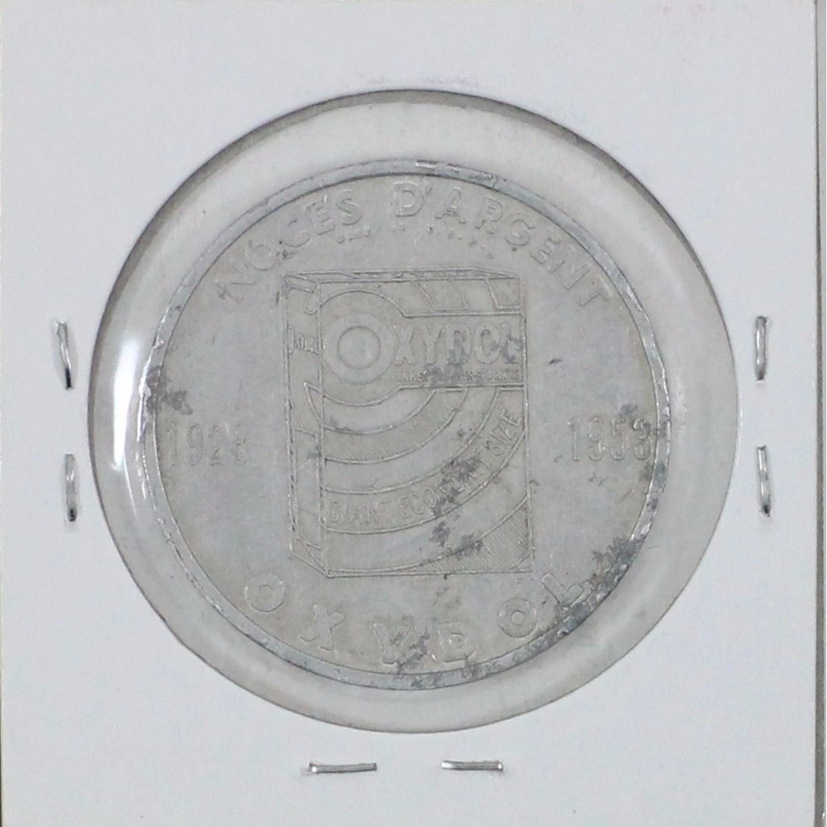 19281953 Oxydol Silver Anniversary (Laundry Soap box). Diameter 32mm