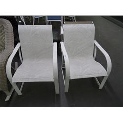 3 White Pattern Arm Chairs - 3 Times the Money