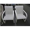 Image 1 : 3 White Pattern Arm Chairs - 3 Times the Money