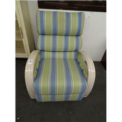 Green Stripe Pattern Recliner