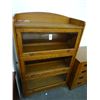 Image 1 : Glass 3 Door Oak Lawyer's Cabinet