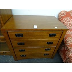 Oak 4 Drawer Cabinet