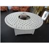 Image 1 : White LP Gas Round Fire Pit
