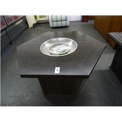 Brown LP Gas Octagonal Fire Pit