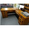 Image 1 : Oak Desk w/Right Return