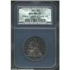 Image 1 : 1883 50C Unc Details, Improperly Cleaned, Artificial Toning, NCS. Subdued luster penetrates the unna