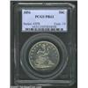 Image 1 : 1856 50C PR63 PCGS. This rare early proof Seated Half displays an obverse die chip (as produced) ins