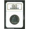 Image 3 : 1863 50C PR69 NGC. The No Motto Seated Liberty Half Dollar was produced in various types from 1839-1