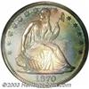 Image 1 : 1870 50C PR67 NGC. This is a Condition Census proof representative of a P-mint Seated Half Dollar th