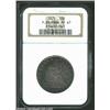 Image 3 : 1875 50C PR67 NGC. Rich lavender-charcoal toning envelops both sides and lightens a little over the.
