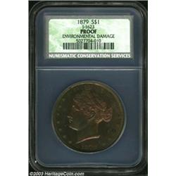 1879 S$1 Metric Dollar, Judd-1623, Pollock-1819, R.6-7--Environmental Damage--Proof NCS. Metric doll