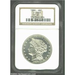 1880 S$1 Metric Dollar, Judd-1645, Pollock-1845, R.6, PR61 NGC. Metric Dollar pattern designed by Wi