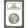 Image 1 : 1880 S$1 Metric Dollar, Judd-1645, Pollock-1845, R.6, PR61 NGC. Metric Dollar pattern designed by Wi