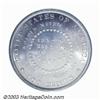 Image 2 : 1880 S$1 Goloid Metric Dollar, Judd-1653, Pollock-1853, R.7, PR64 PCGS. On the obverse, a head of Li