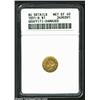 Image 1 : 1851-D G$1--Graffiti, Damaged--ANACS. AU Details, Net XF40. A golden-brown example of this very low.