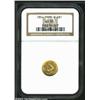 Image 1 : 1854 G$1 Type Two AU55 NGC. A nice high grade circulated type candidate, the medium gold colored sur