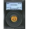Image 1 : 1899 $2 1/2 MS66 PCGS. Well struck aside from the reverse denticles near 11 o'clock. A beautifully p