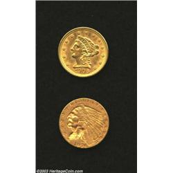 1906 $2 1/2 MS60 Cleaned Uncertified, well struck with good luster and a couple of small specks of d
