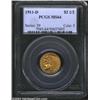 Image 1 : 1911-D $2 1/2 MS64 PCGS. The first of only three mintmarked issues in the 1908-1929 Indian Quarter E