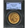 Image 1 : 1873 $20 Closed 3 AU53 PCGS. Somewhat scarcer than its similarly dated Open 3 counterpart, this ligh