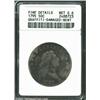 Image 1 : 1795 50C 3 Leaves--Graffiti, Damaged, Bent--ANACS. Fine Details, Net Good 6. O-111, R.4. Bent at 1 a