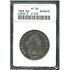 Image 1 : 1803 50C Large 3 VF30 ANACS. O-103, R.3. The rich lilac fields contrast with the slate-gray highpoin