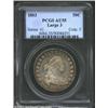 Image 1 : 1803 50C Large 3 AU55 PCGS. O-101, R.3. A wonderfully balanced and original Heraldic Eagle Half, wit