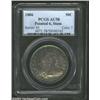 Image 1 : 1806 50C Pointed 6, Stem AU58 PCGS. O-115, R.1. ME in AMERICA is joined at the base, and the T in LI