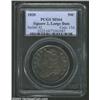 Image 1 : 1820 50C Square 2, Large Date MS64 PCGS. O-106, R.1. While comfortably reaching Condition Census qua