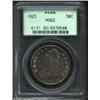 Image 1 : 1823 50C MS62 PCGS. O-111a, R.2. The obverse has deep lavender patina with peripheral hints of orang