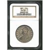 Image 1 : 1832 50C Large Letters MS61 NGC. O-101a, R.1. Medium gray overtones envelop the surfaces, through wh