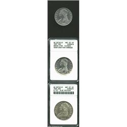 1835 50C--Glue Residue--ANACS, AU Details, Net XF45, O-107, R.1, lightly toned with a couple of spot