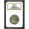 Image 1 : 1851 50C MS61 NGC. WB-101. There is only one normal date obverse die of the 1851 Seated Half (WB-101