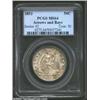 Image 1 : 1853 50C Arrows and Rays MS64 PCGS. The vibrancy and eye appeal of this coin is quite uncommon for a