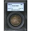 Image 1 : 1860-O 50C MS65 PCGS. Tail Hub Variety Two. WB-103. There is a sizeable amount of space between the.
