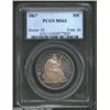 Image 1 : 1867 50C MS63 PCGS. This is an attractive MS63 representative with lavender-gray centers and mottled