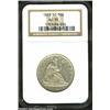 Image 1 : 1872-CC 50C AU55 NGC. Liberty's thigh and shoulder have a hint of rub, but luster embraces the margi
