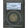 Image 1 : 1873 50C Arrows MS64 PCGS. Large Arrows. WB-106. Gorgeous album toning envelops both sides with apri