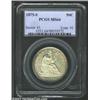Image 1 : 1875-S 50C MS64 PCGS. A rather large mintage of 3.2 million pieces explains the high survival rate o