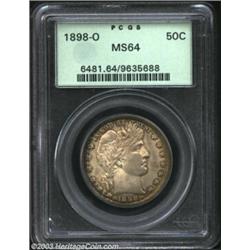 1898-O 50C MS64 PCGS. Another of the conditionally scarce O-mints from this decade, the occasional M