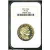 Image 1 : 1911 50C PR64 NGC. Frosty yellow-gold devices seem to float above deep, watery fields, which are see