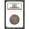 Image 1 : 1917-S 50C Obverse AU55 NGC. Lightly worn surfaces are shaded an even silver-rose and are free of ab